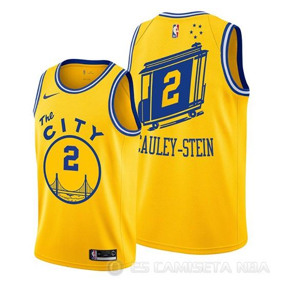Camiseta Willie Cauley-Stein #2 Golden State Warriors Hardwood Classics Oro - Haga un click en la imagen para cerrar